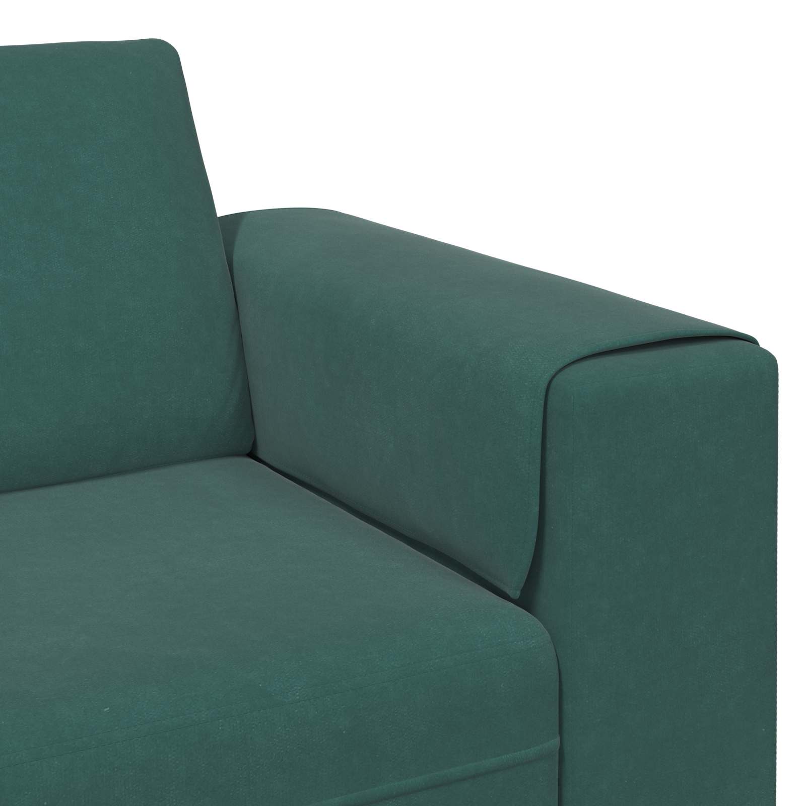 Kauč za dnevni boravak 3 pcs Tamnozelena 250 x 188 x 76 cm