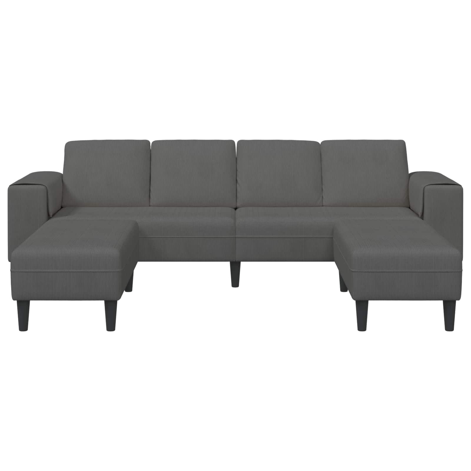 Sofa Tamno siva 250 x 188 x 76 cm Kordura tekstil