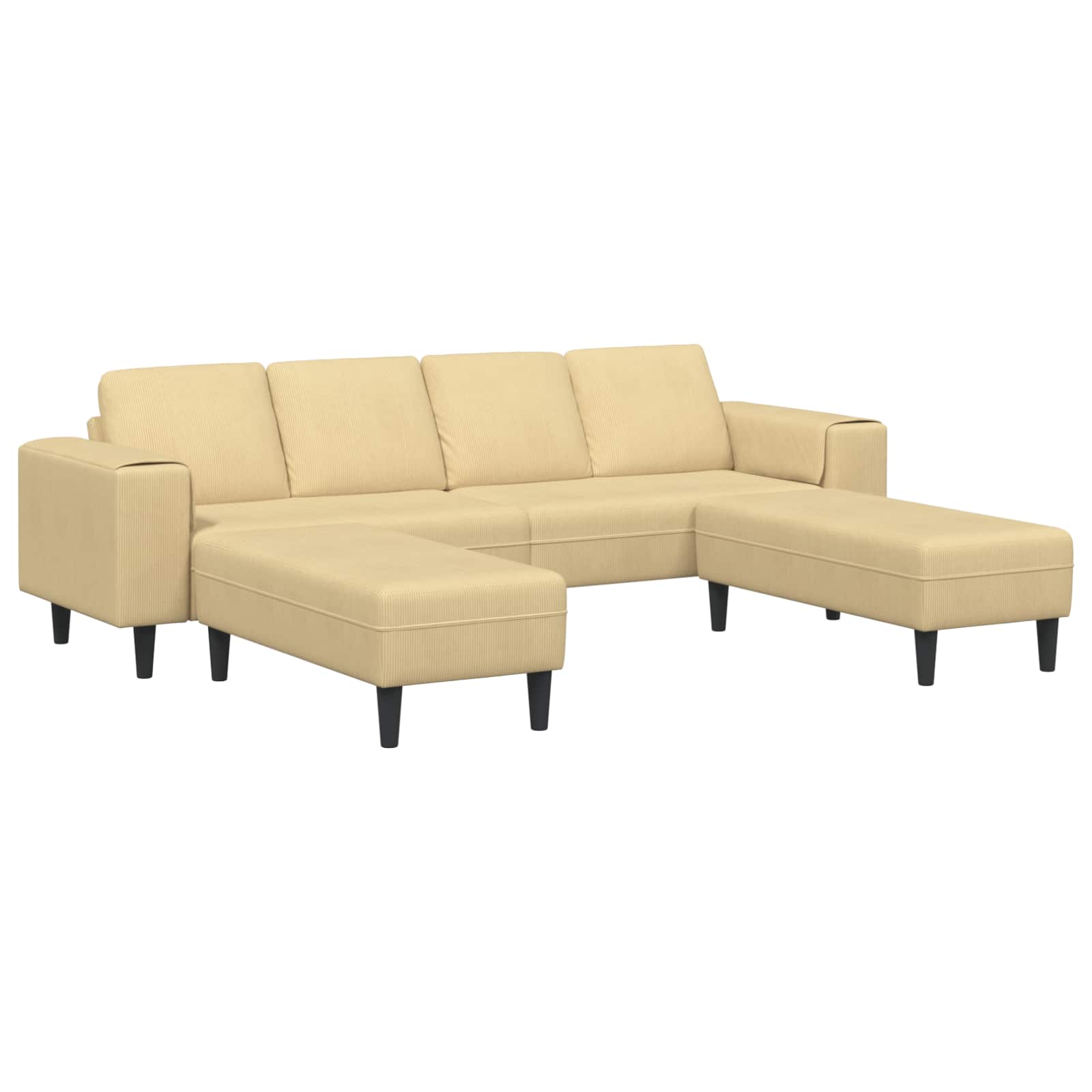 Sofa Siva zelena 250 x 188 x 76 cm Kordura tekstil