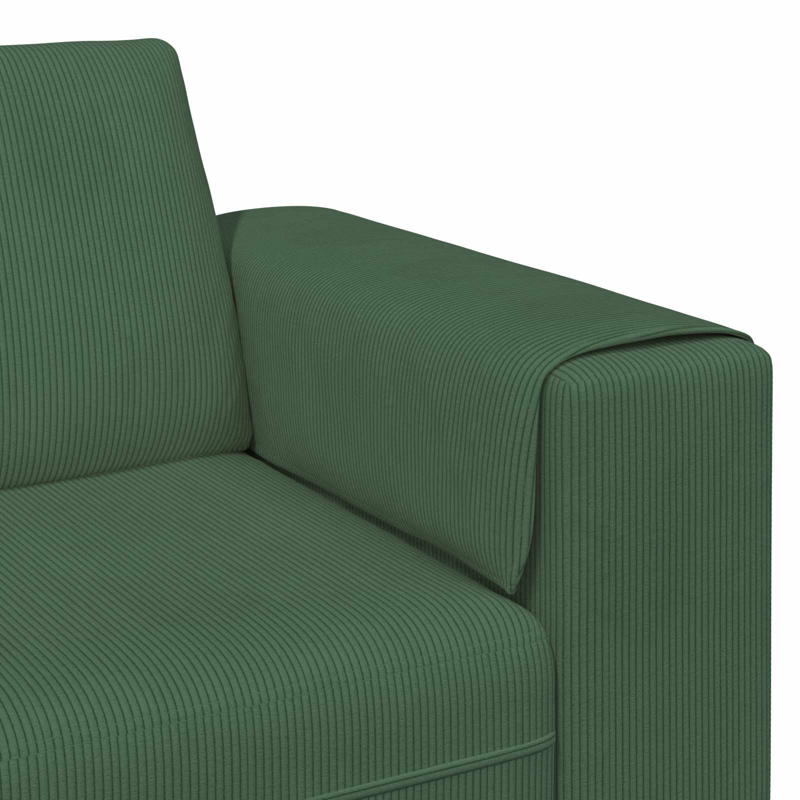 Sofa Tamnozelena 250 x 188 x 76 cm Kordura tekstil