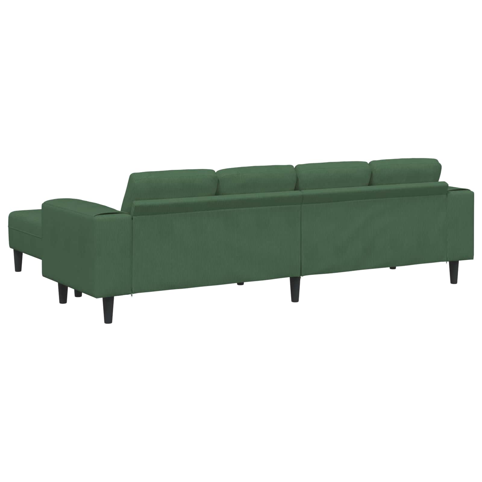 Sofa Tamnozelena 250 x 188 x 76 cm Kordura tekstil