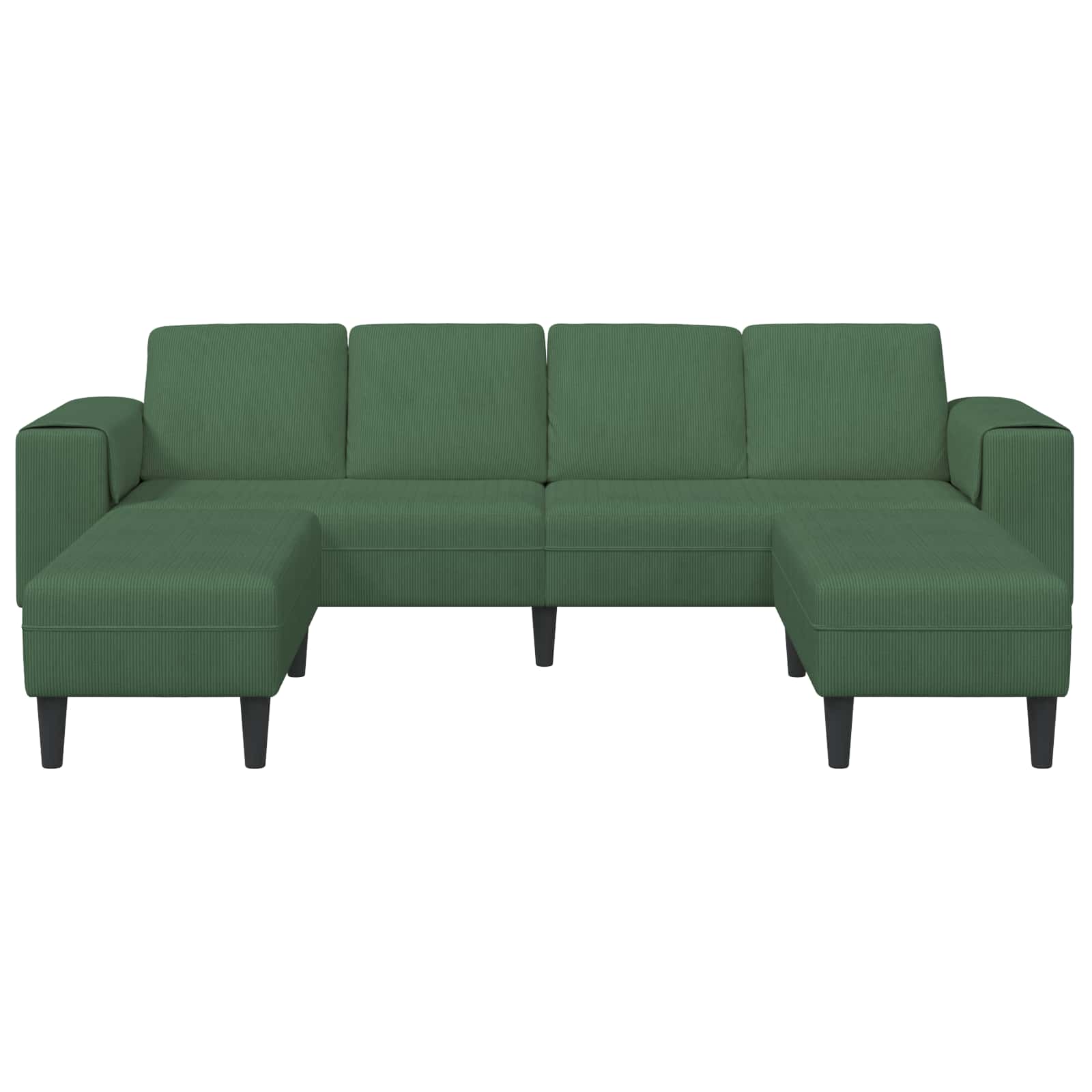 Sofa Tamnozelena 250 x 188 x 76 cm Kordura tekstil