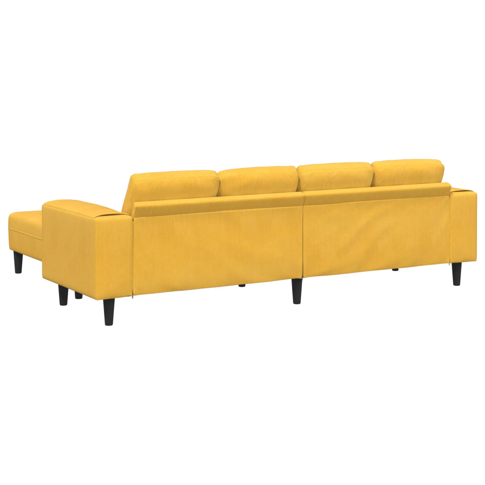 Sofa Svijetlo žuta 250 x 188 x 76 cm Kordura tekstil