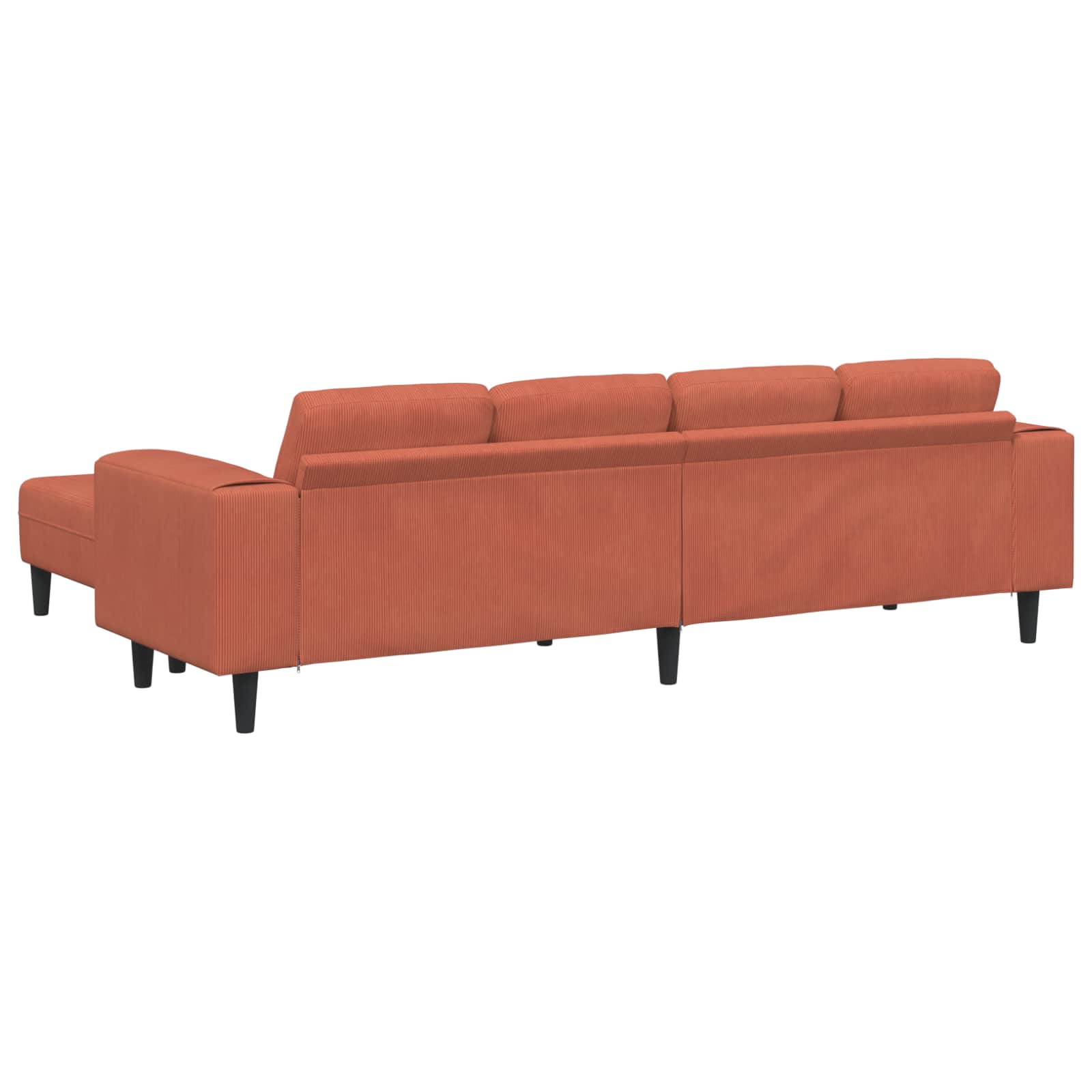 Sofa Crvena narančasta 250 x 188 x 76 cm Kordura tekstil
