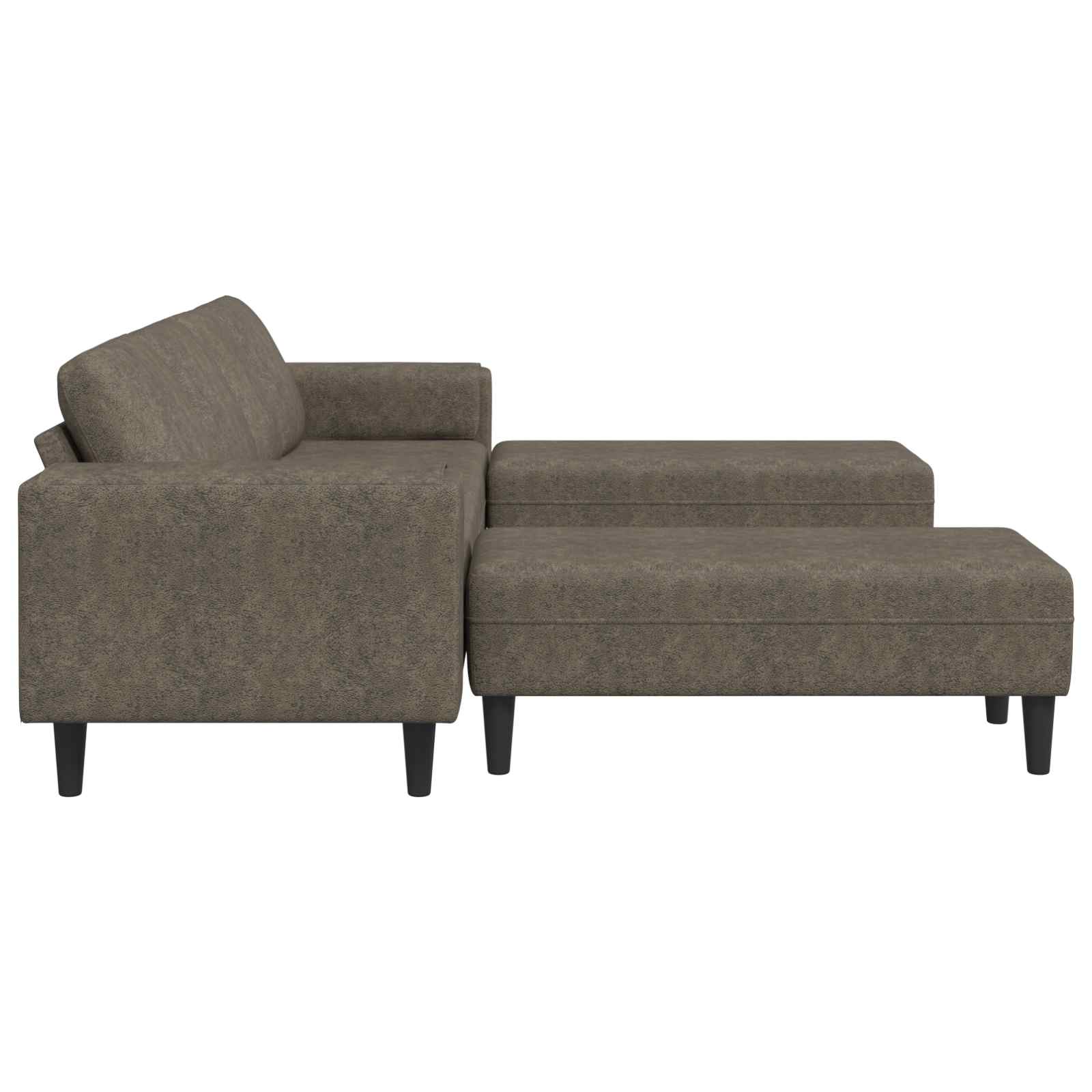 Kauč za dnevni boravak 3 pcs Tamno siva