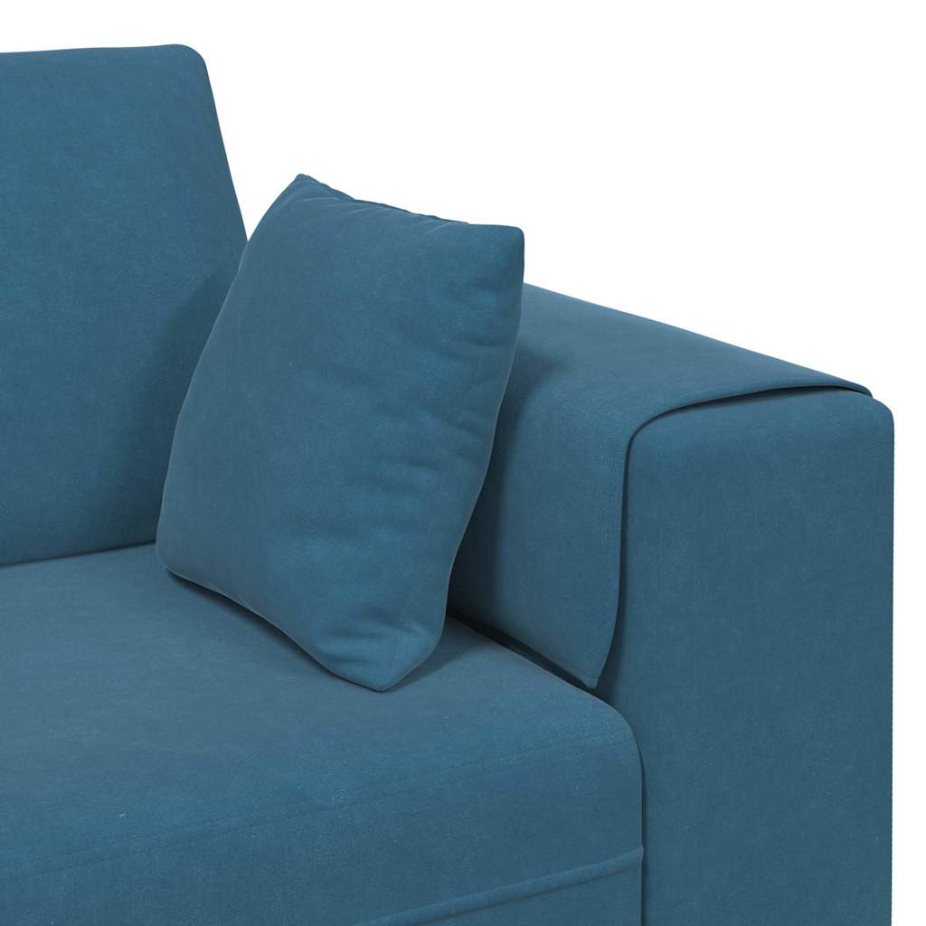 Sofa Plava 250 x 77 x 76 cm Baršun