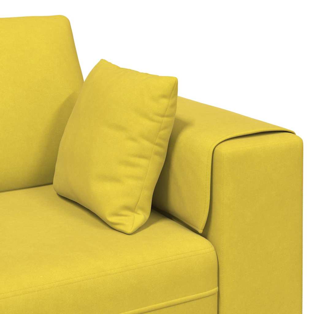 Sofa Žuta 250 x 77 x 76 cm Baršun