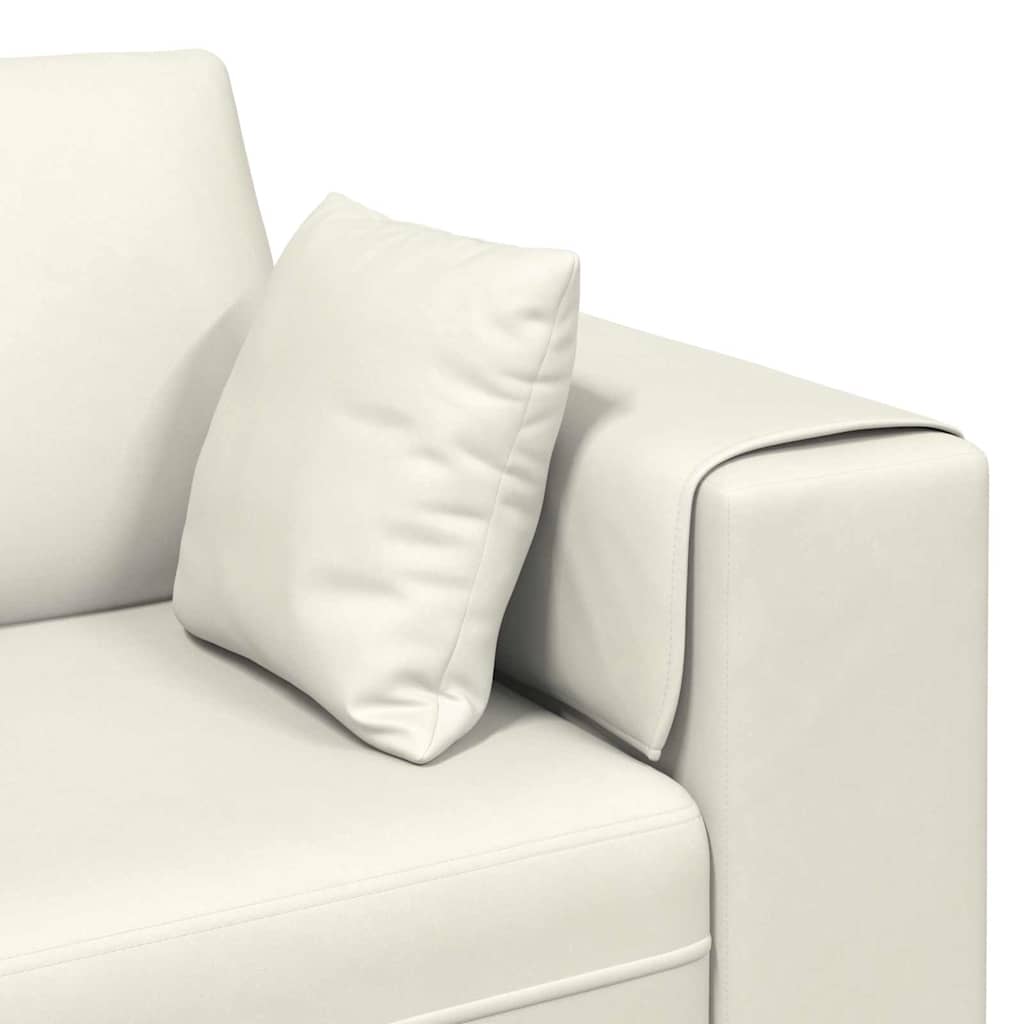 Sofa Krema 250 x 77 x 76 cm Baršun