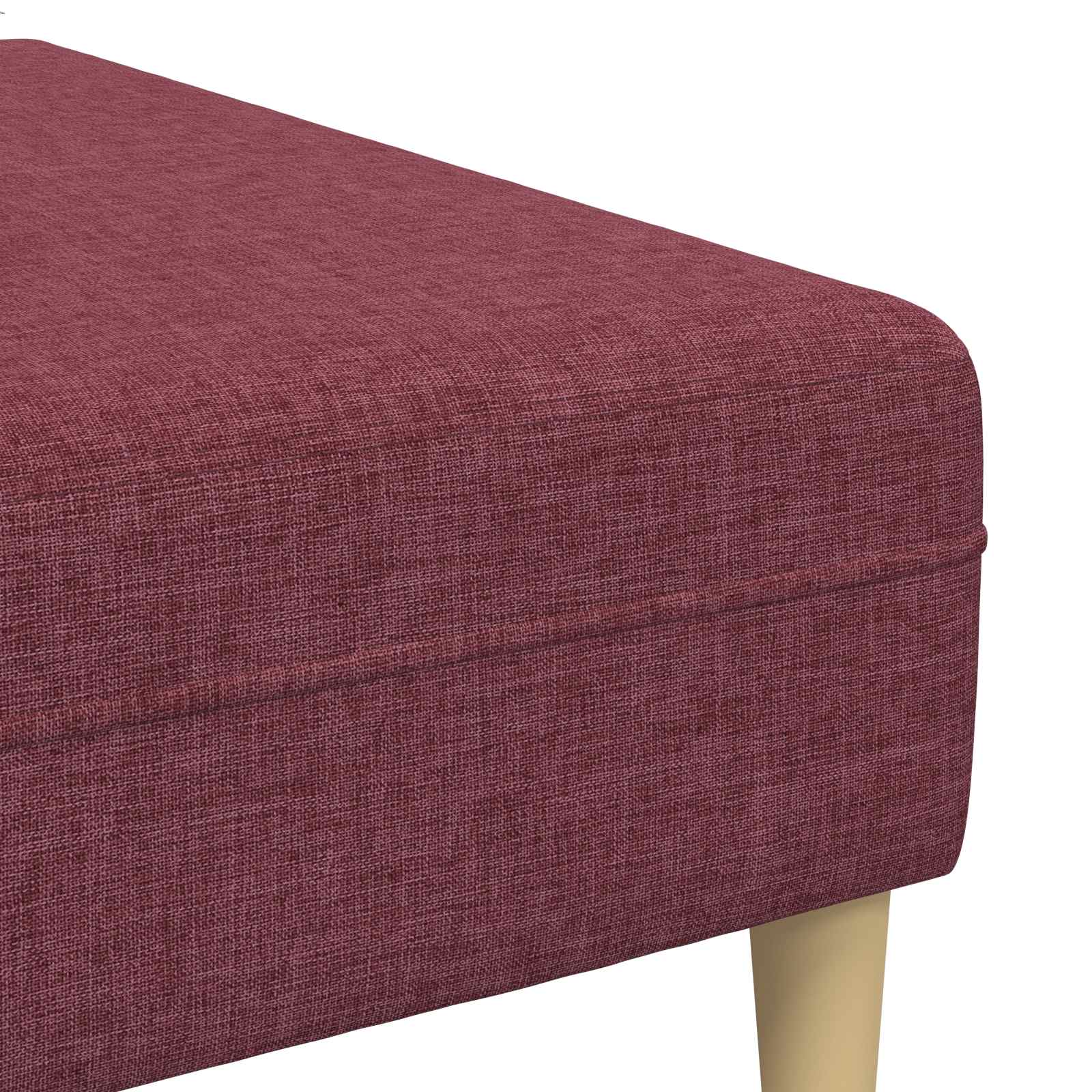 Sofa s jastukom 3 pcs Vinska crvena tkanina