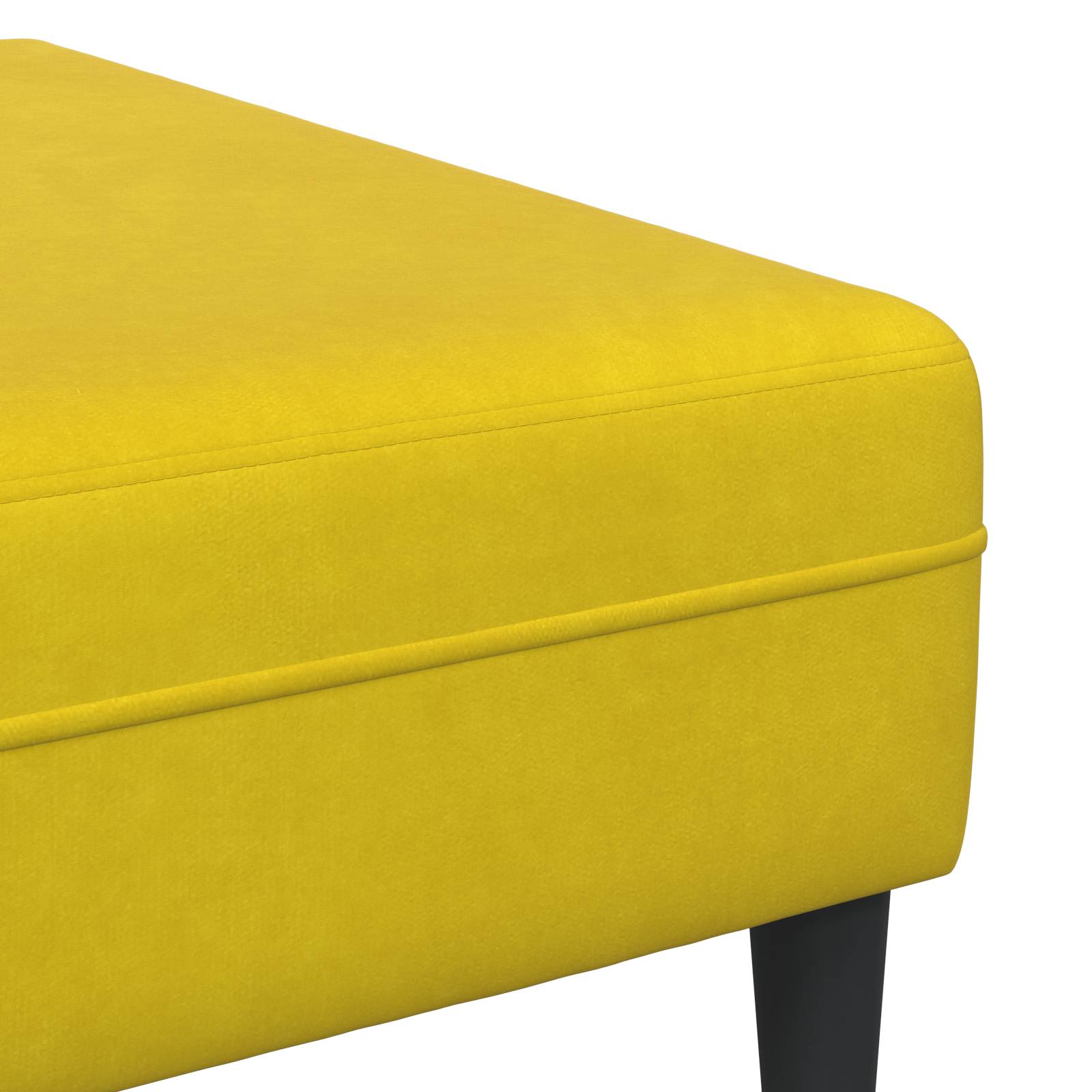 Sofa 3 pcs Žuta 250 x 188 x 76 cm Baršun