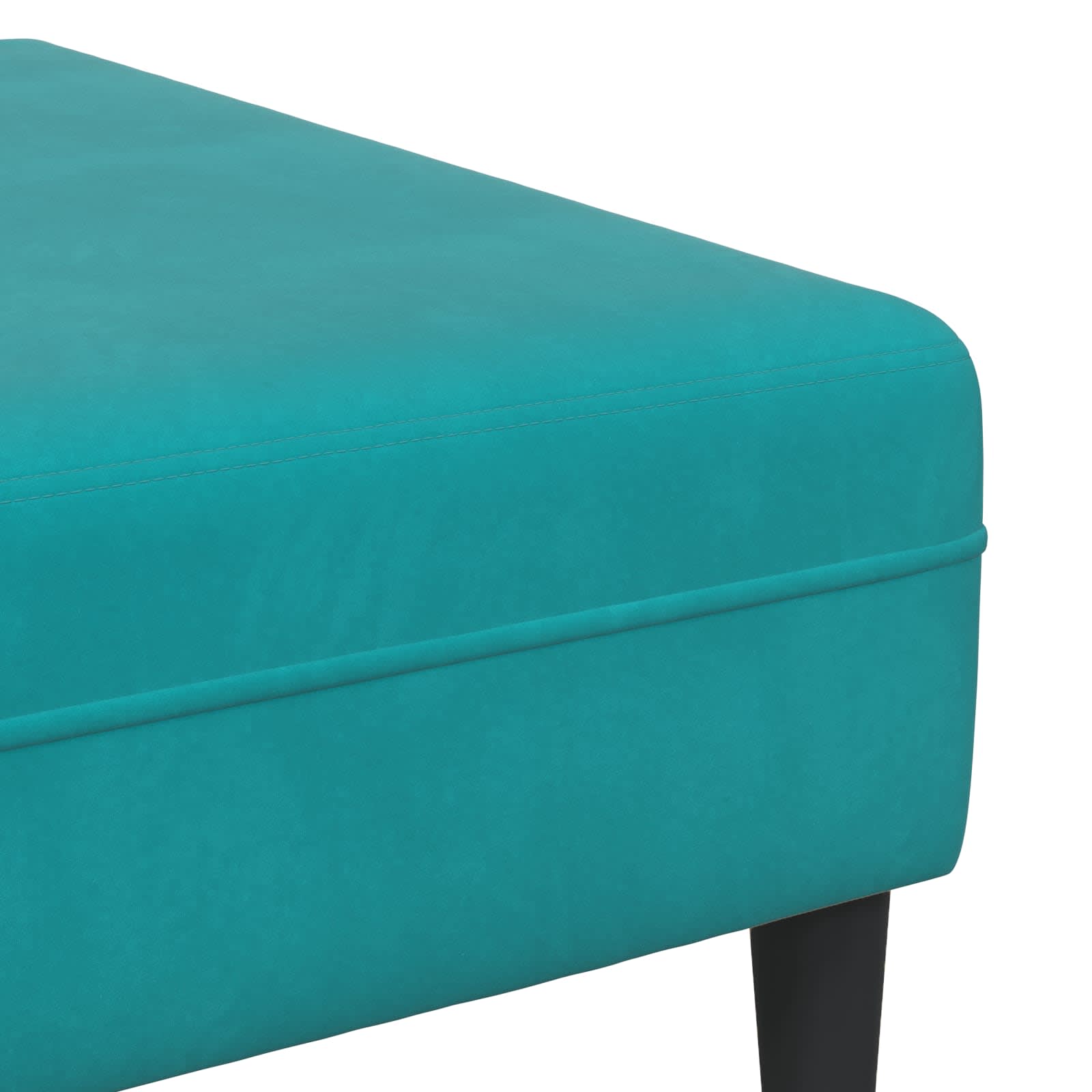 Sofa 3 pcs Tirkizna 250 x 188 x 76 cm Baršun
