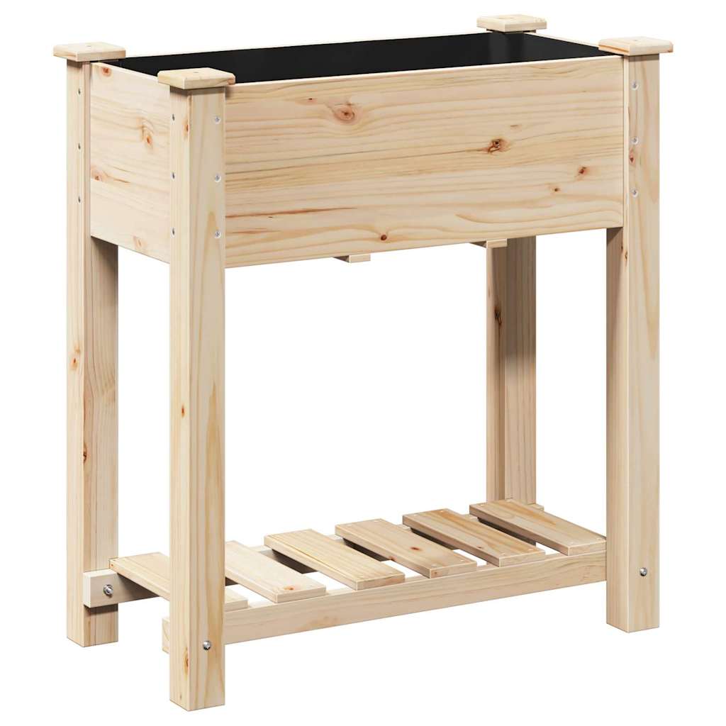 Vrtna saksija Bež 71 x 37 x 76,5 cm Čvrsto drvo jele