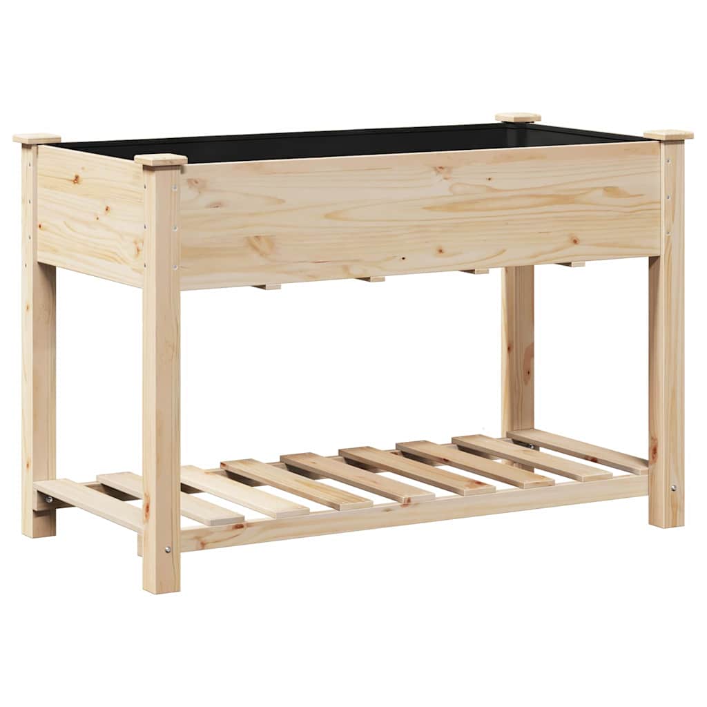 Vrtna saksija Bež 115 x 59 x 76,5 cm Čvrsto drvo jele