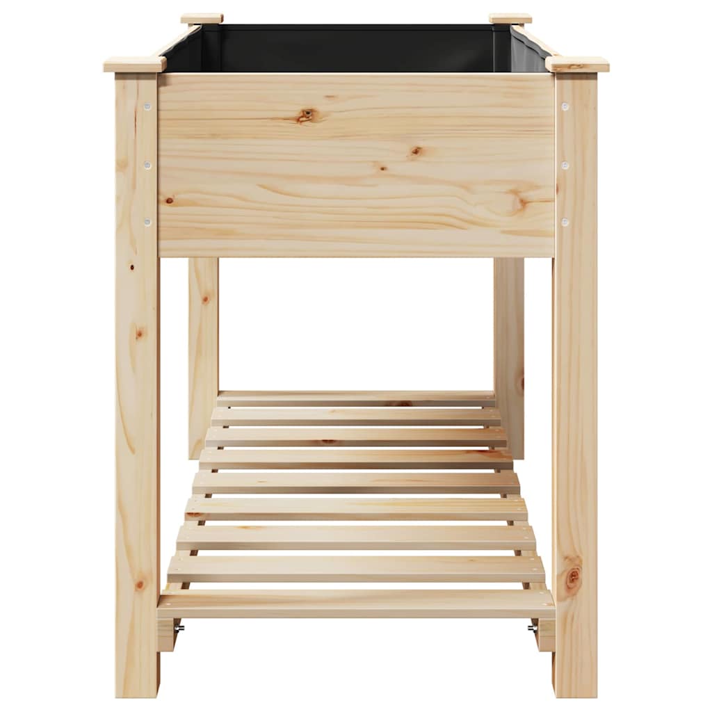 Vrtna saksija Bež 115 x 59 x 76,5 cm Čvrsto drvo jele