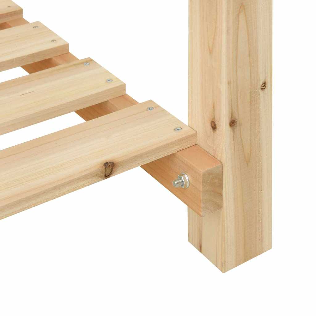 Vrtna saksija Bež 60,5 x 60 x 76,5 cm Čvrsto drvo jele