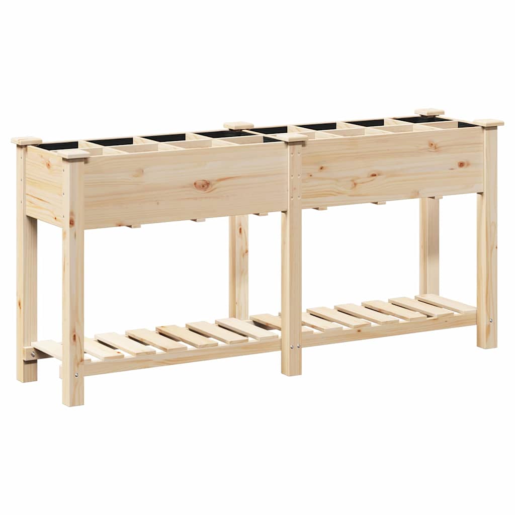 Vrtna saksija Bež 161,5 x 45 x 76,5 cm Čvrsto drvo jele