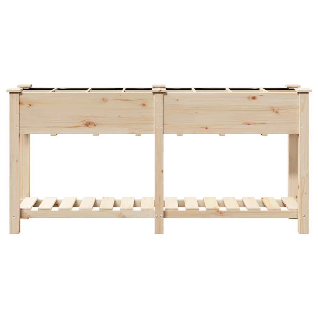 Vrtna saksija Bež 161,5 x 45 x 76,5 cm Čvrsto drvo jele