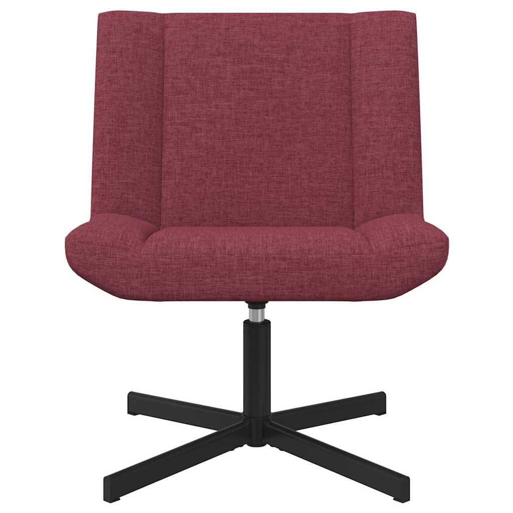 Stolica na kotačiće Vinska crvena 63 x 75 x 76 cm tkanina