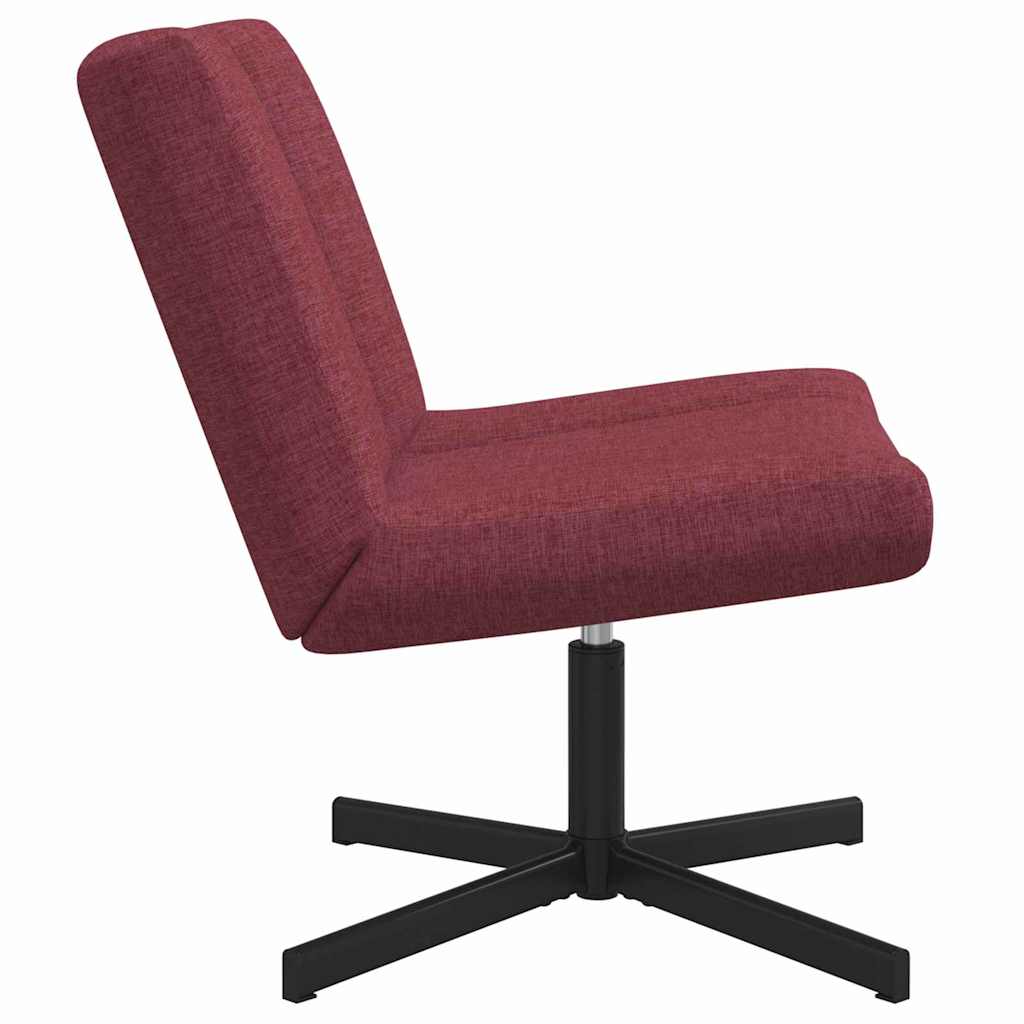 Stolica na kotačiće Vinska crvena 63 x 75 x 76 cm tkanina