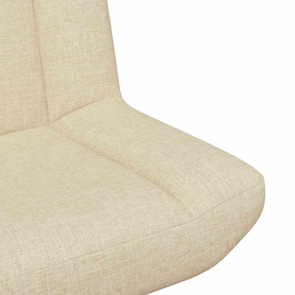 Stolica na kotačiće Krem 63 x 75 x 76 cm tkanina