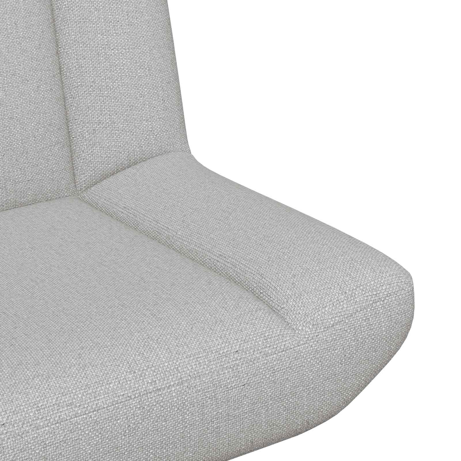 Stolica na kotačiće Oblačnosiva 63 x 75 x 76 cm tkanina