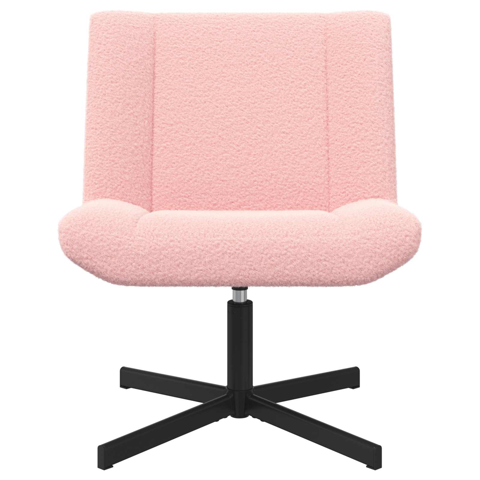 Stolica na kotačiće Ružičasta 63 x 75 x 76 cm Janjeća koža