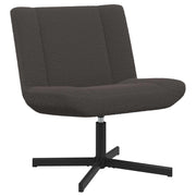 Stolica na kotačiće Tamno siva 63 x 75 x 76 cm Janjeća koža