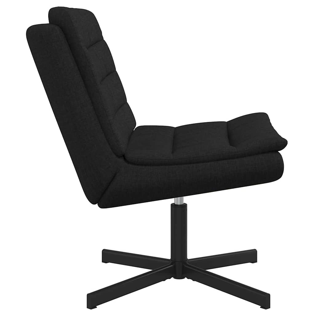 Stolica na kotačiće Crna 63 x 75 x 76 cm tkanina