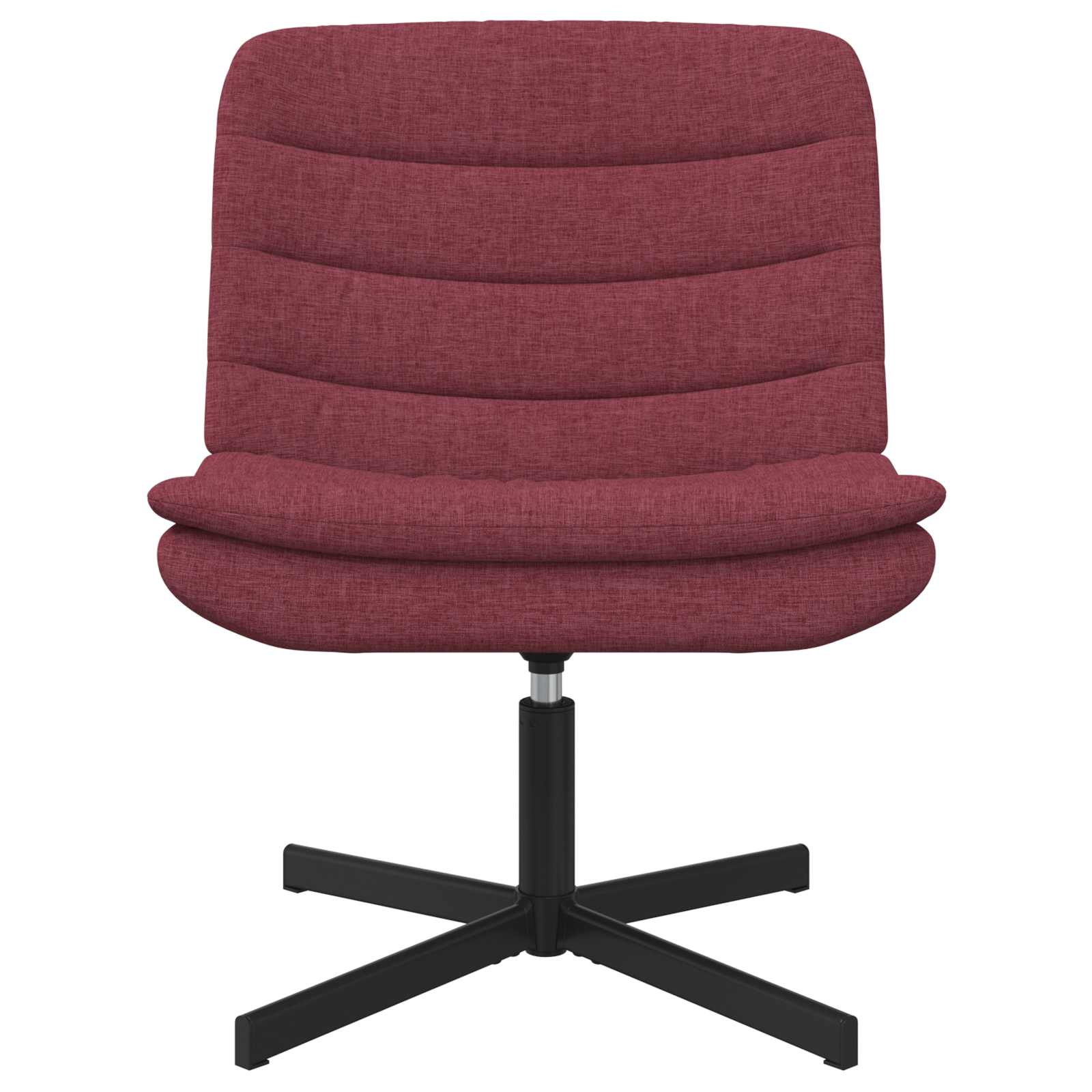 Stolica na kotačiće Vinska crvena 63 x 75 x 76 cm tkanina