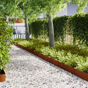 Ograda oko Travnjaka 50 pcs Smeđa 100 x 0.05 x 20 cm