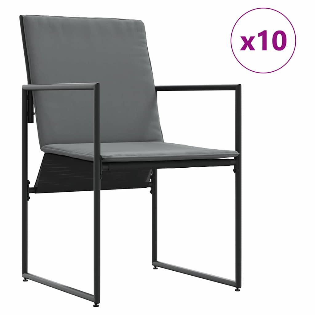Vrtni set za objed 15 pcs Crna Čelik