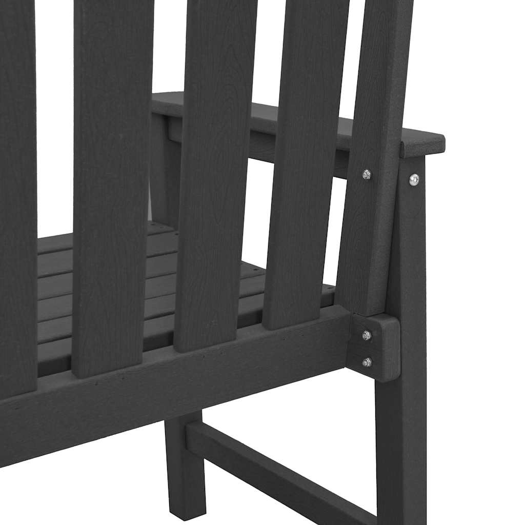 Vrtna stolica 4 pcs Crna 65.5 x 59 x 88 cm Polietilen