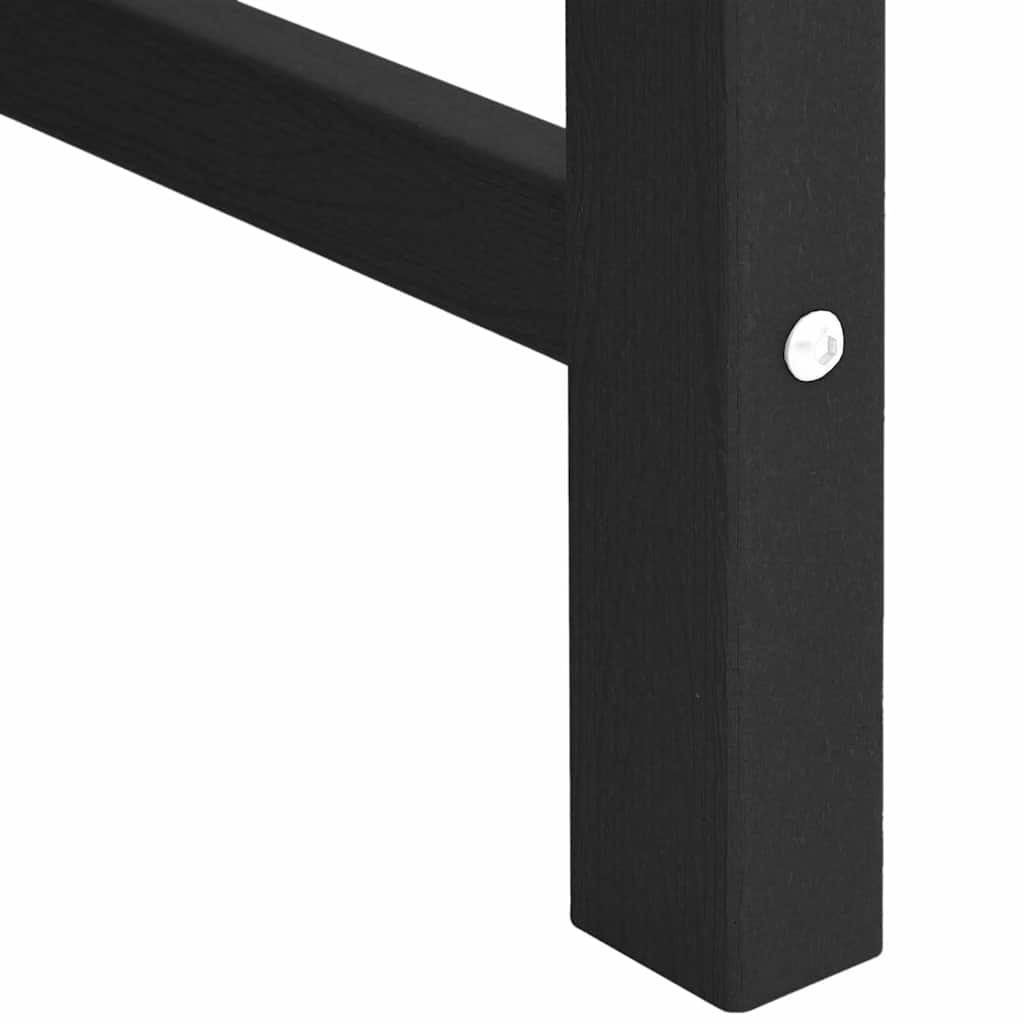 Vrtna stolica 4 pcs Crna 65.5 x 59 x 88 cm Polietilen