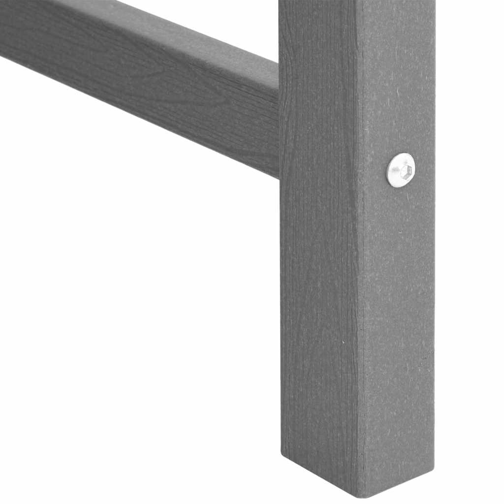 Vrtna stolica 4 pcs Svijetlo siva 65.5 x 59 x 88 cm Polietilen