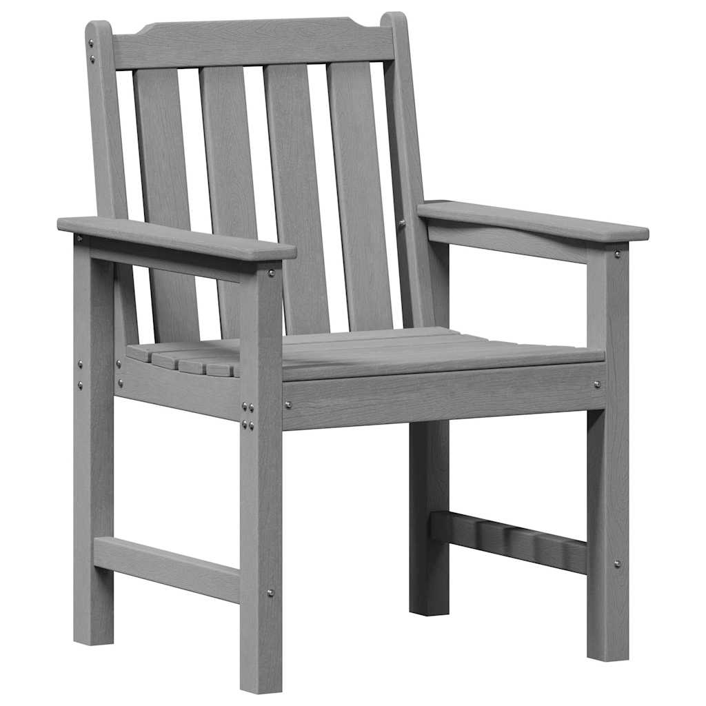 Vrtna stolica 4 pcs Svijetlo siva 65.5 x 59 x 88 cm Polietilen