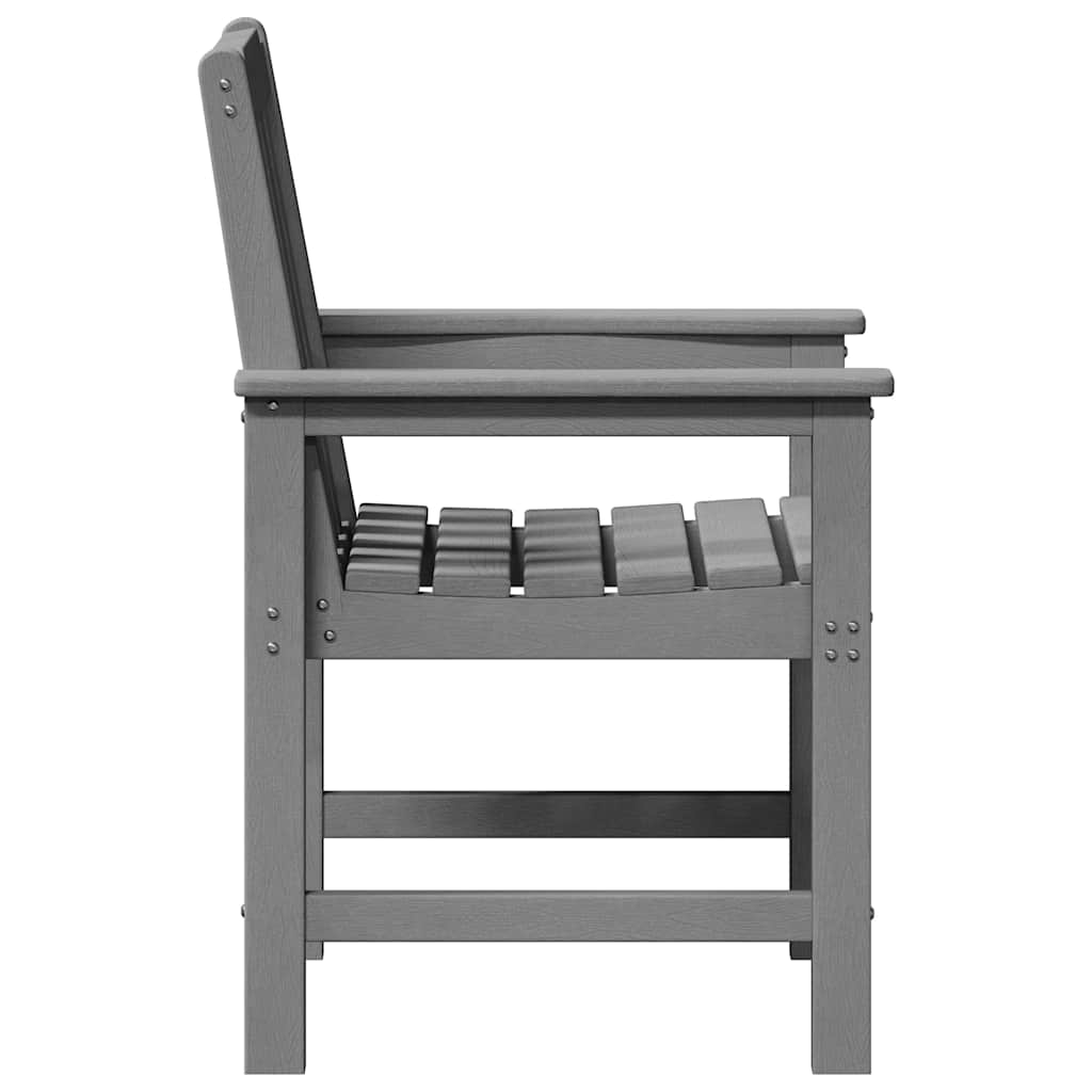 Vrtna stolica 4 pcs Svijetlo siva 65.5 x 59 x 88 cm Polietilen