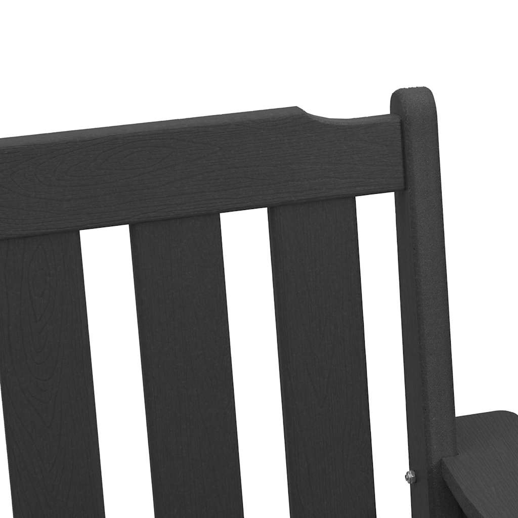 Vrtna stolica 6 pcs Crna 65.5 x 59 x 88 cm Polietilen