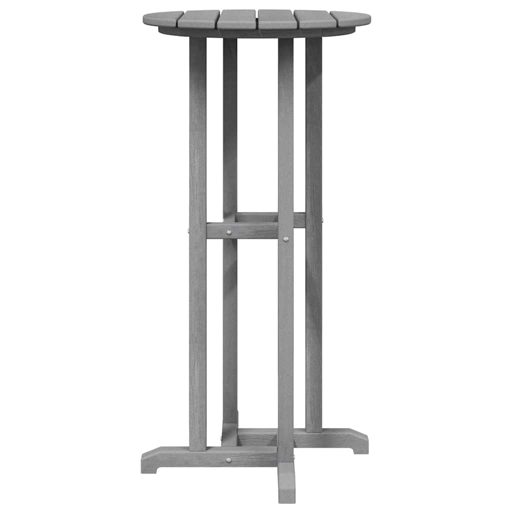 Set bar stolova za vrt 3 pcs Svijetlo siva HDPE