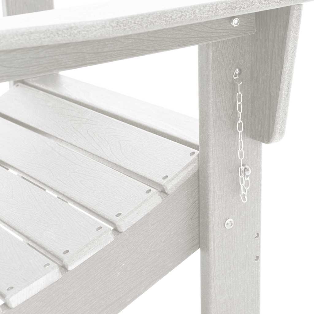 Vrtna stolica 2 pcs Bijelo 80.5 x 74.5 x 92 cm Polietilen