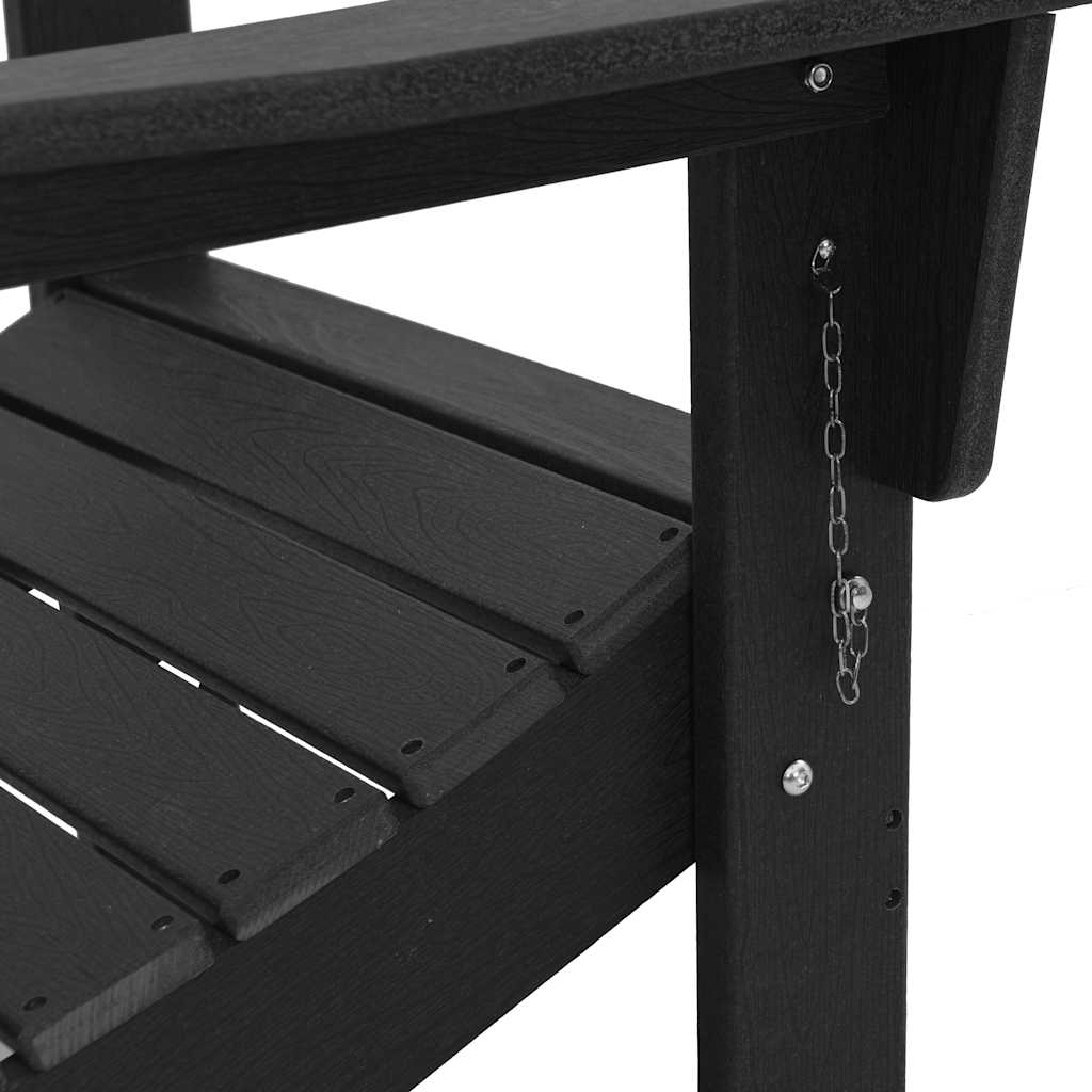Vrtna stolica 2 pcs Crna 80.5 x 74.5 x 92 cm Polietilen