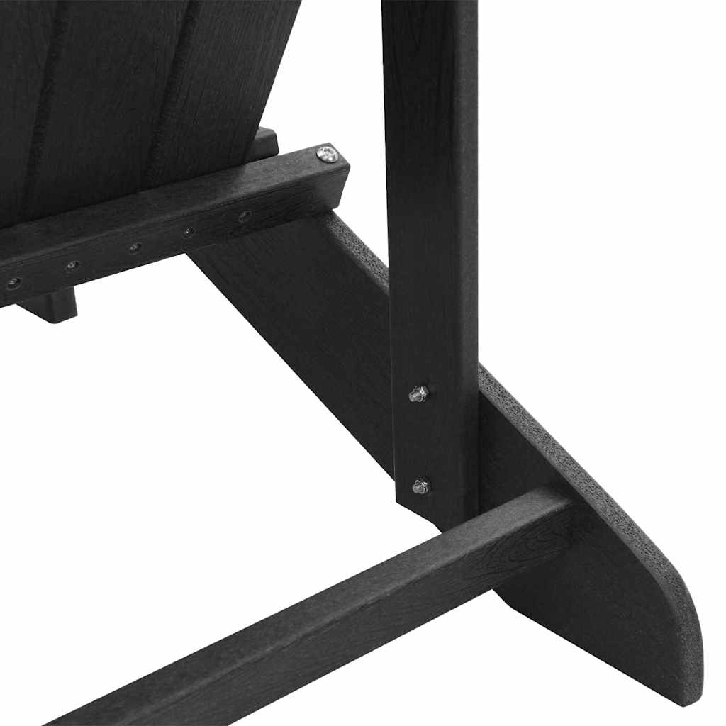 Vrtna stolica 2 pcs Crna 82 x 74 x 92 cm Polietilen