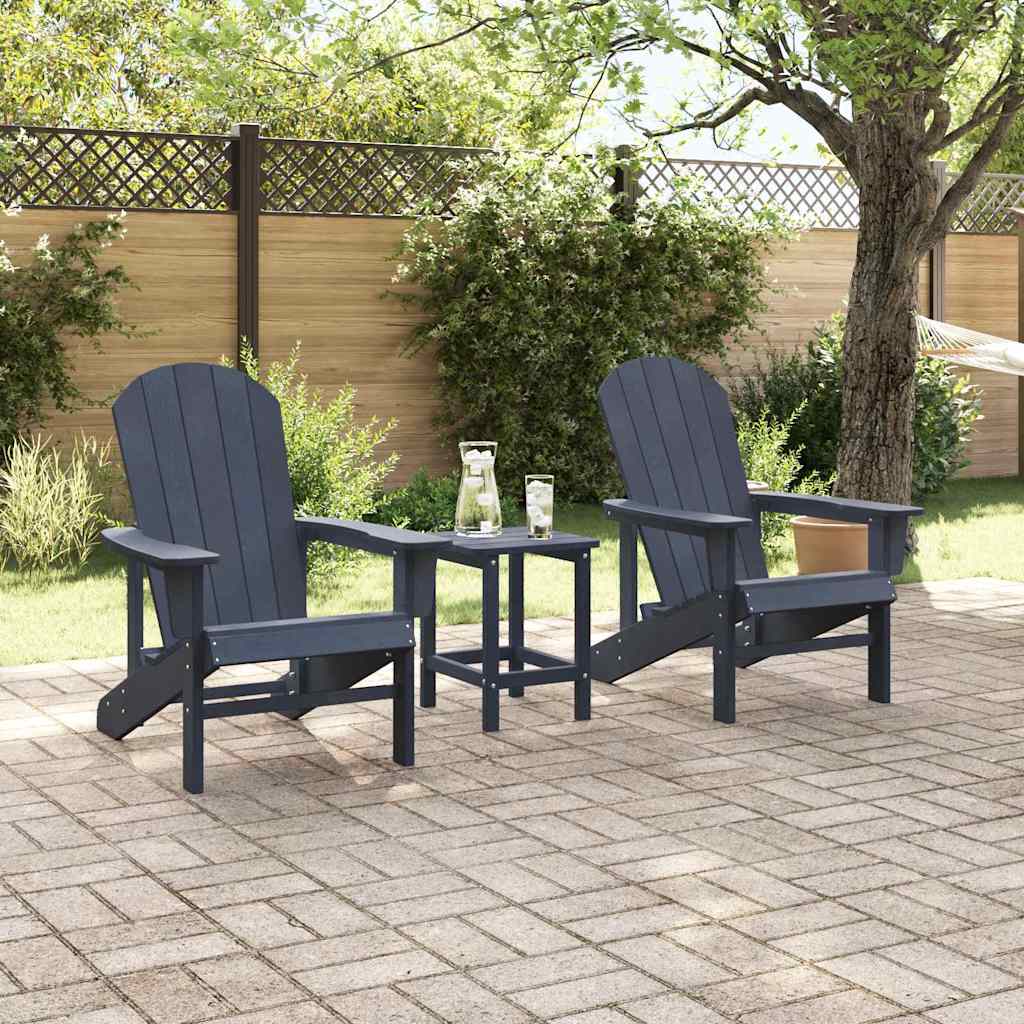 Vrtna stolica 3 pcs Mornarska Polietilen