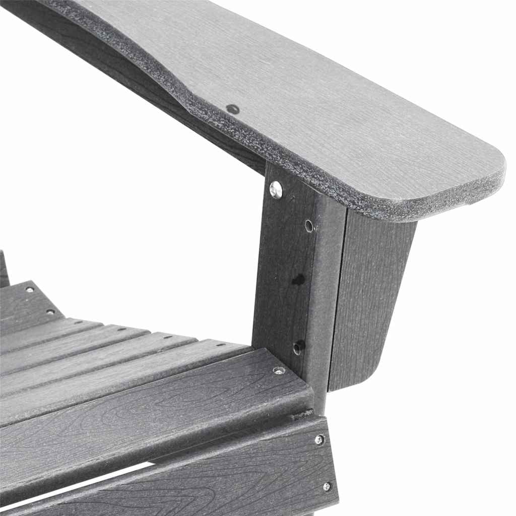 Vrtna stolica 3 pcs Svijetlo siva Polietilen
