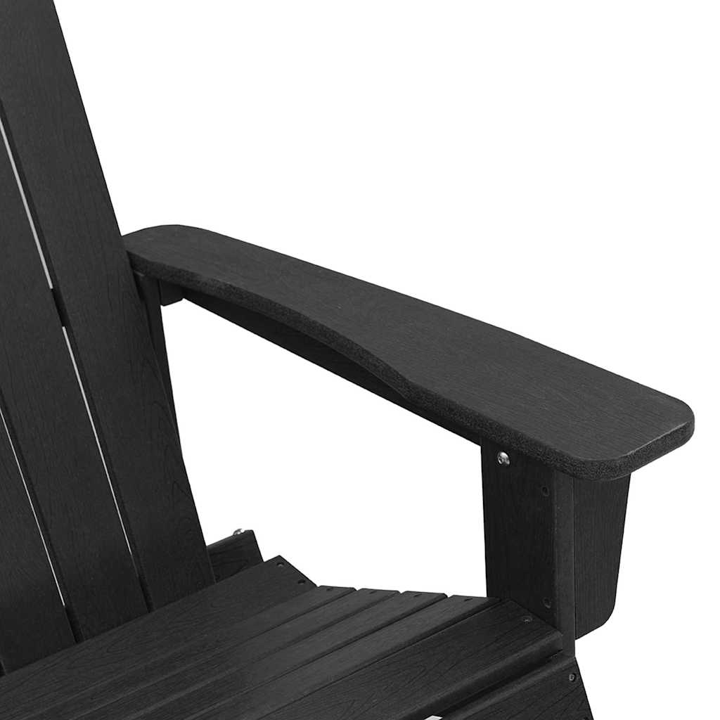 Adirondack ljuljačke 2 pcs Crna HDPE