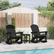 Adirondack ljuljačke 2 pcs Crna HDPE