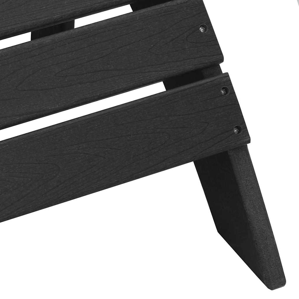 Vrtna stolica 2 pcs Crna 83 x 74 x 92 cm Polietilen