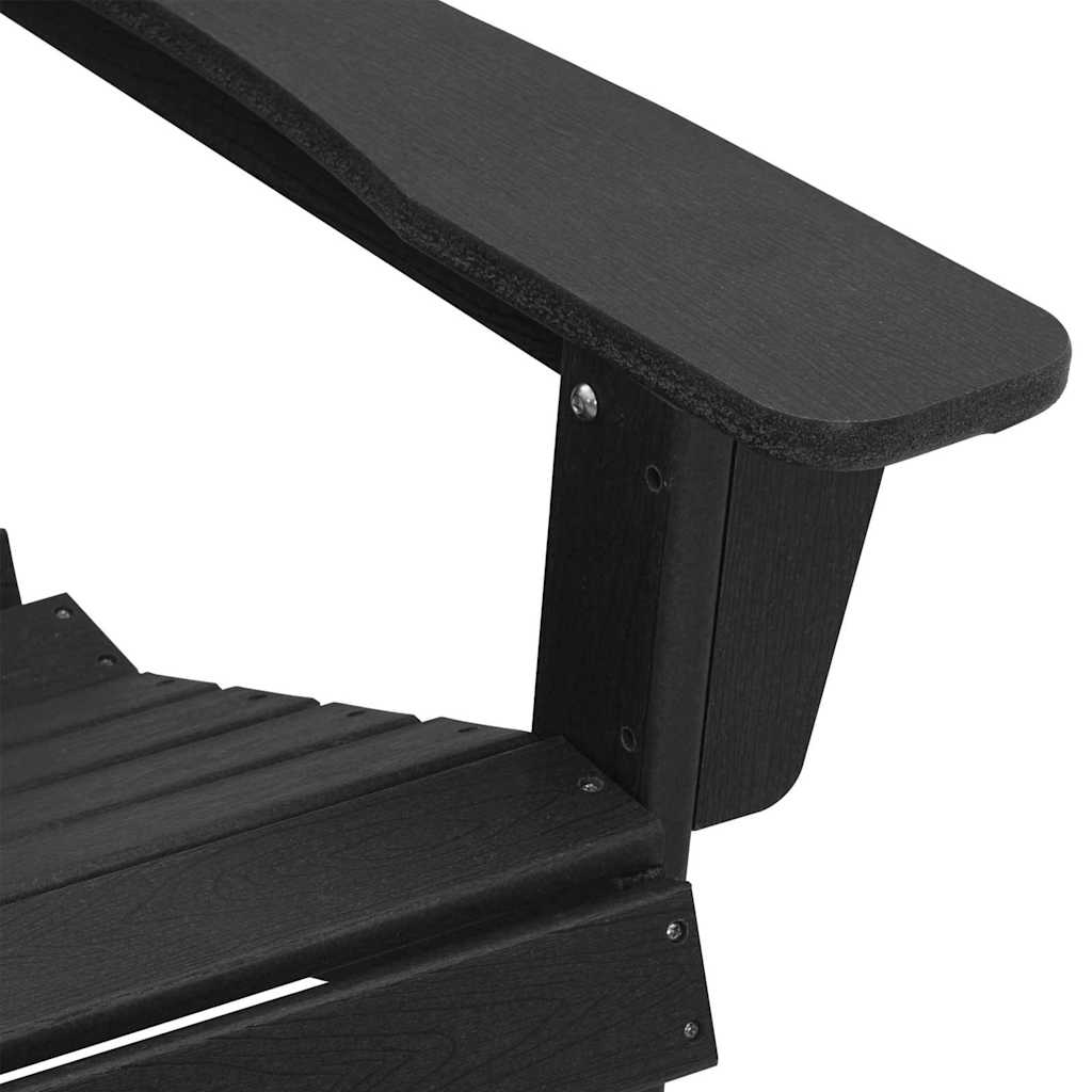 Vrtna stolica 2 pcs Crna 83 x 74 x 92 cm Polietilen