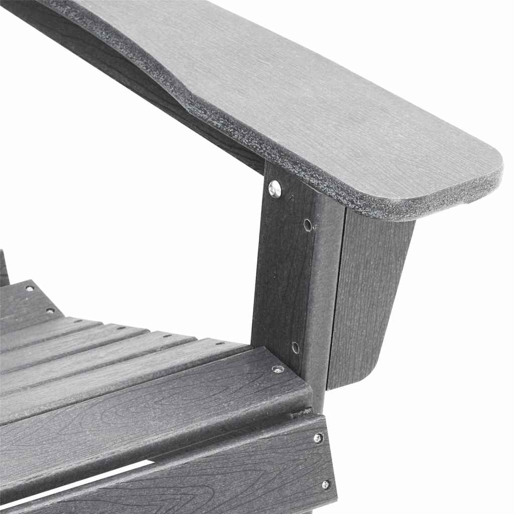 Vrtna stolica 3 pcs Svijetlo siva Polietilen