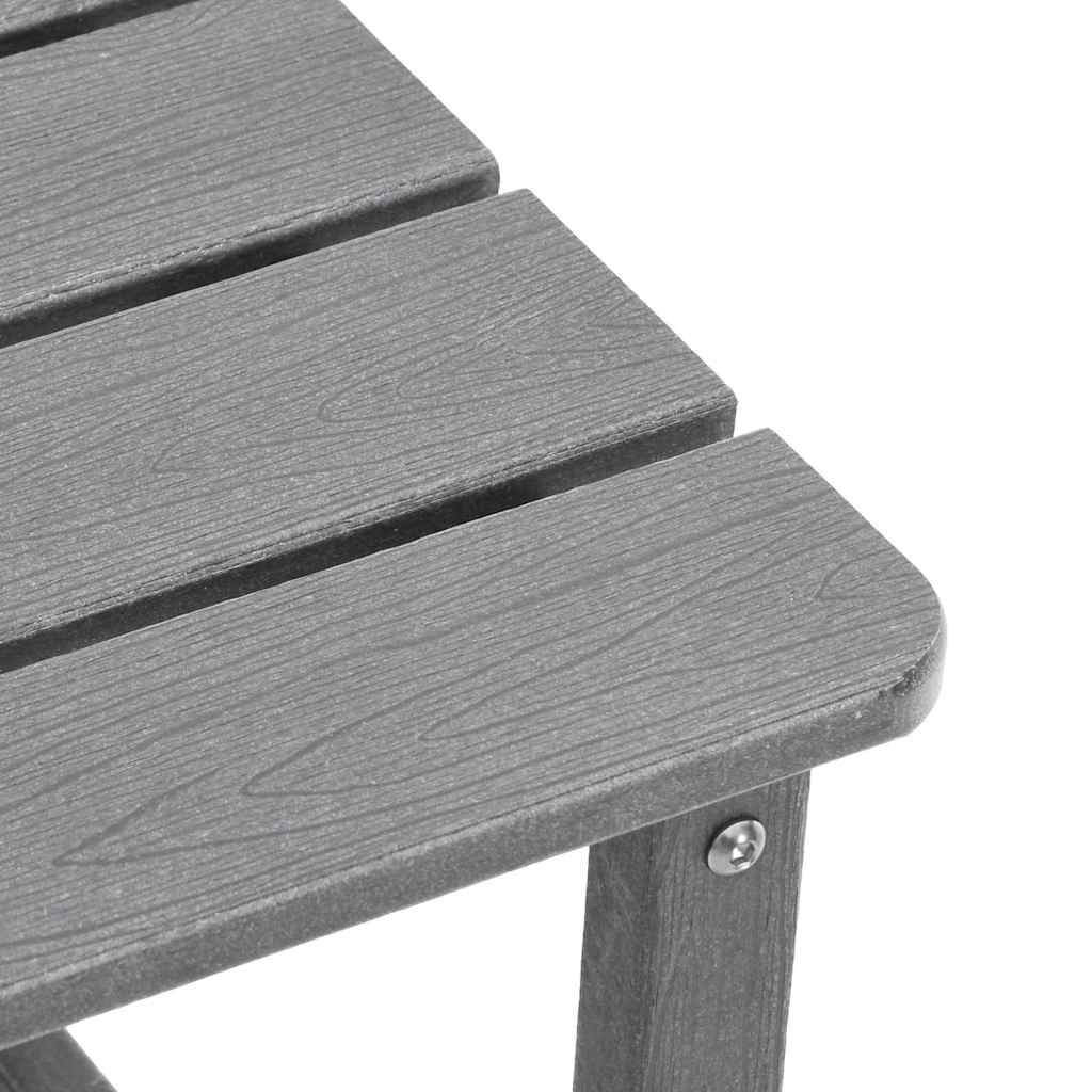 Vrtna stolica 3 pcs Svijetlo siva Polietilen
