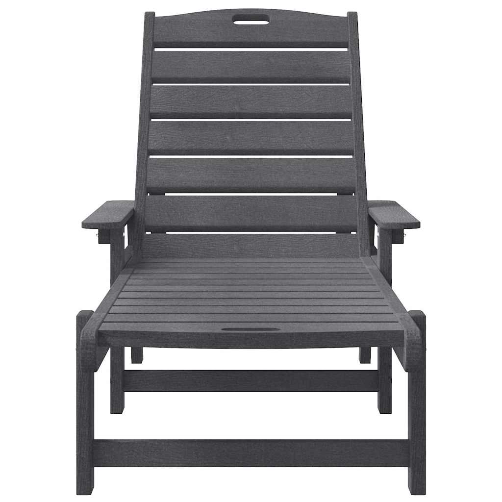 Ležaljka 2 pcs Svijetlo siva 195,5 x 53 x 98,5 cm Polietilen
